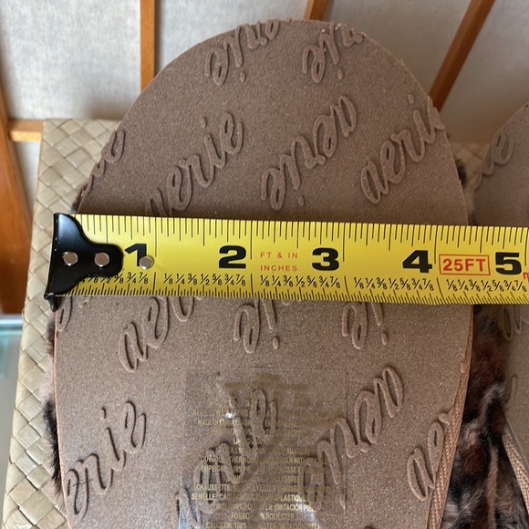 Aerie Cheetah Fur Slides size 7 NWT - Picture 8 of 9